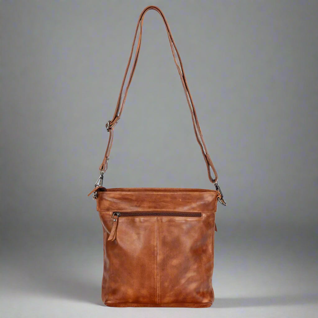 Premium Greenwood Leather Shoulder Bag for Women - Stylish & Durable Crossbody Purse - Perfect for Work, Travel & Everyday Use