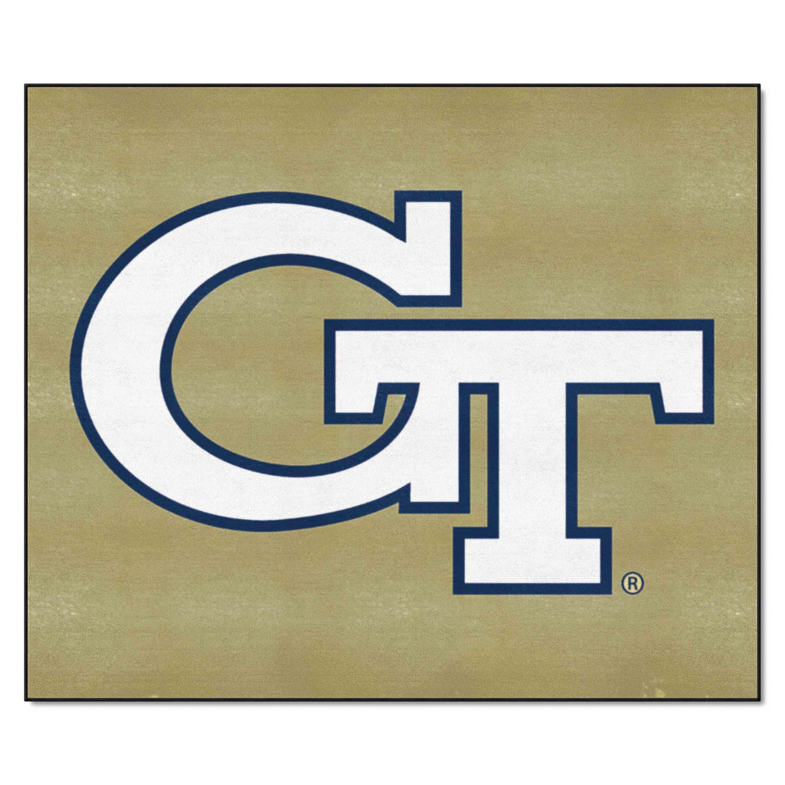 Georgia Tech Yellow Jackets Fan Rug - 5x6 Feet GT Logo Tailgating Mat, Durable Sports Area Rug for Home Decor, Game Day & Outdoor Events - Officially Licensed College Team Merchandise