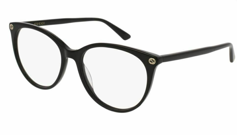 Gucci GG 0093 O 001 Cat Eye Sunglasses - Black Designer Eyewear for Women | Fashionable UV Protection Shades for Driving, Shopping & Outdoor Activities