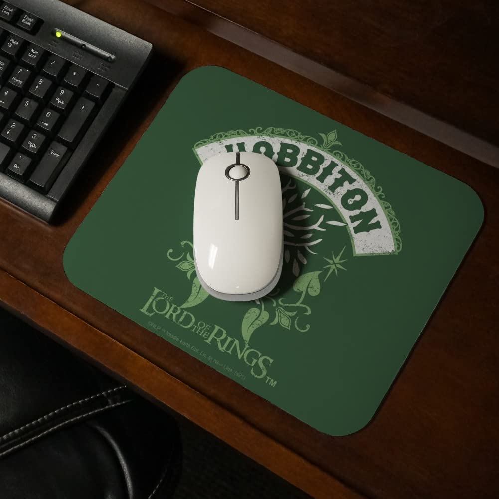 The Lord of The Rings Hobbiton Themed Low Profile Gaming Mouse Pad - Perfect for PC, Laptop & Office Work (8.5 x 7 Inches)