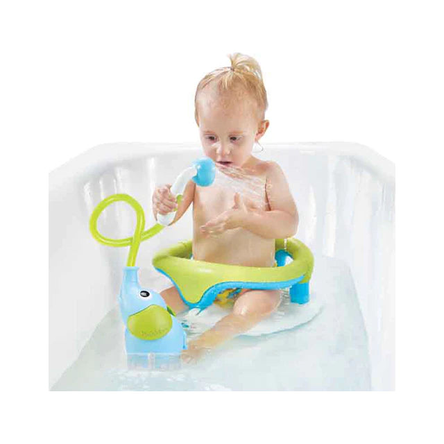 Soft Elephant Baby Bath Shower Cap - Cute Teal Waterproof Shower Hat for Toddlers & Kids - Perfect for Bath Time, Swimming Lessons & Sensitive Ears Protection