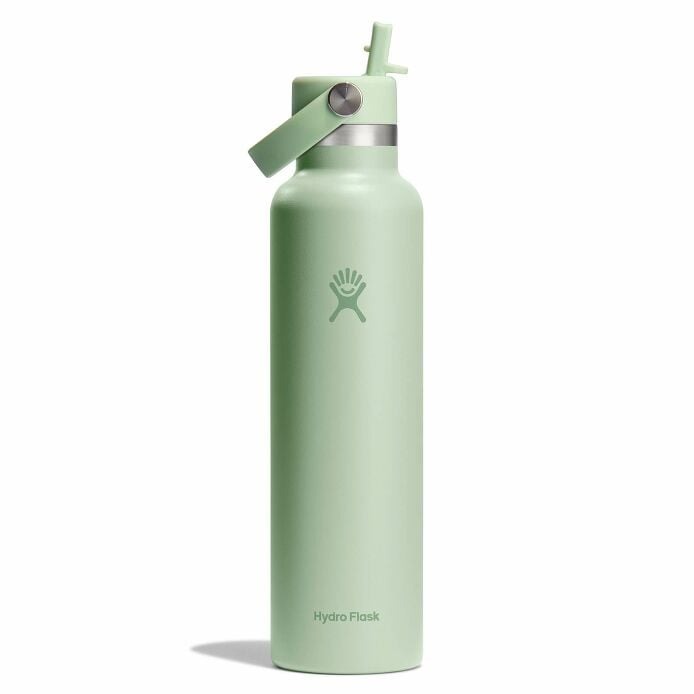 24 oz Standard Mouth Water Bottle with Flex Straw Cap - Leak Proof, BPA Free, for Gym, Hiking & Outdoor Activities