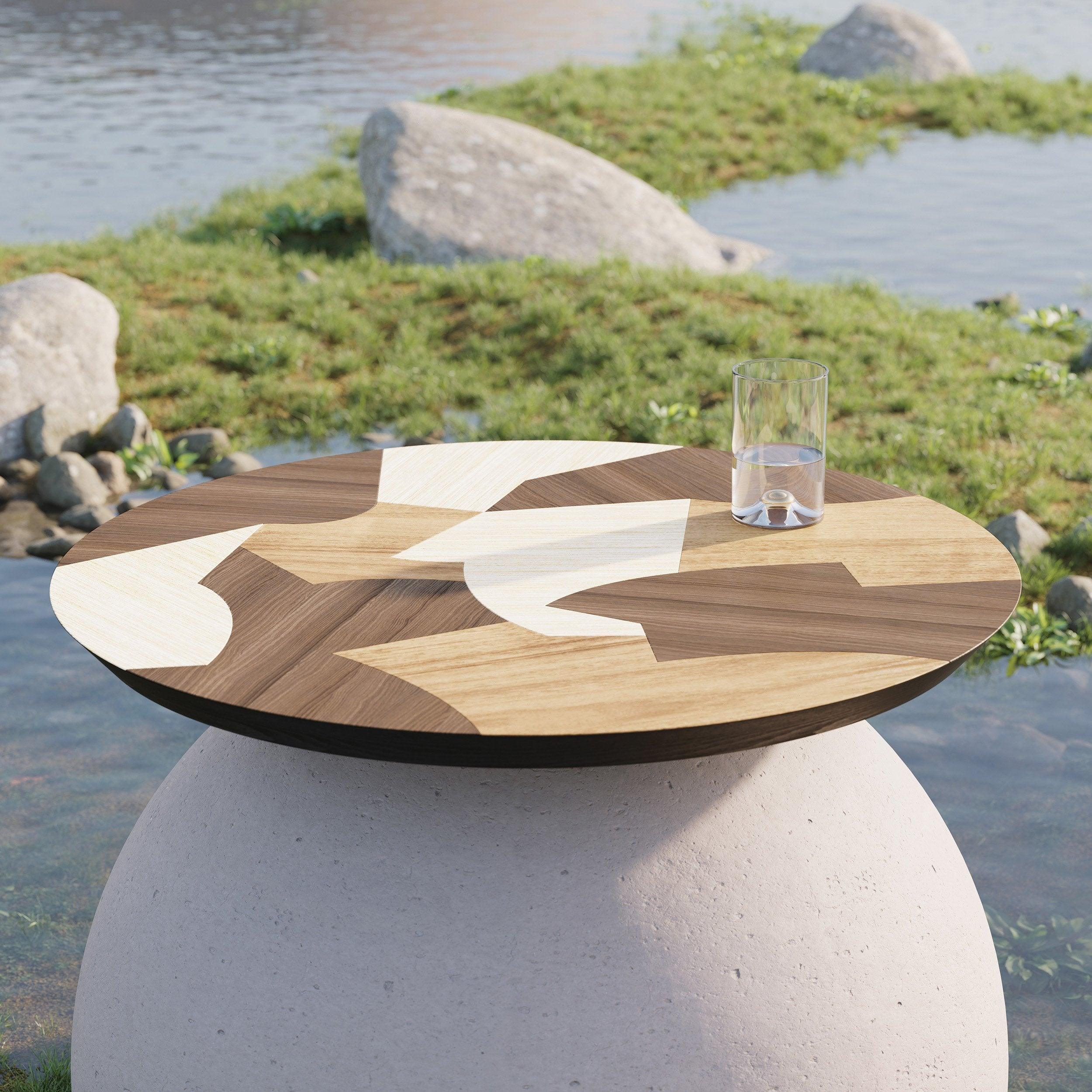 Kelly Behun Large Lazy Susan Turntable - Premium Spinning Serving Tray for Dining Table, Kitchen Countertop, and Party Buffet