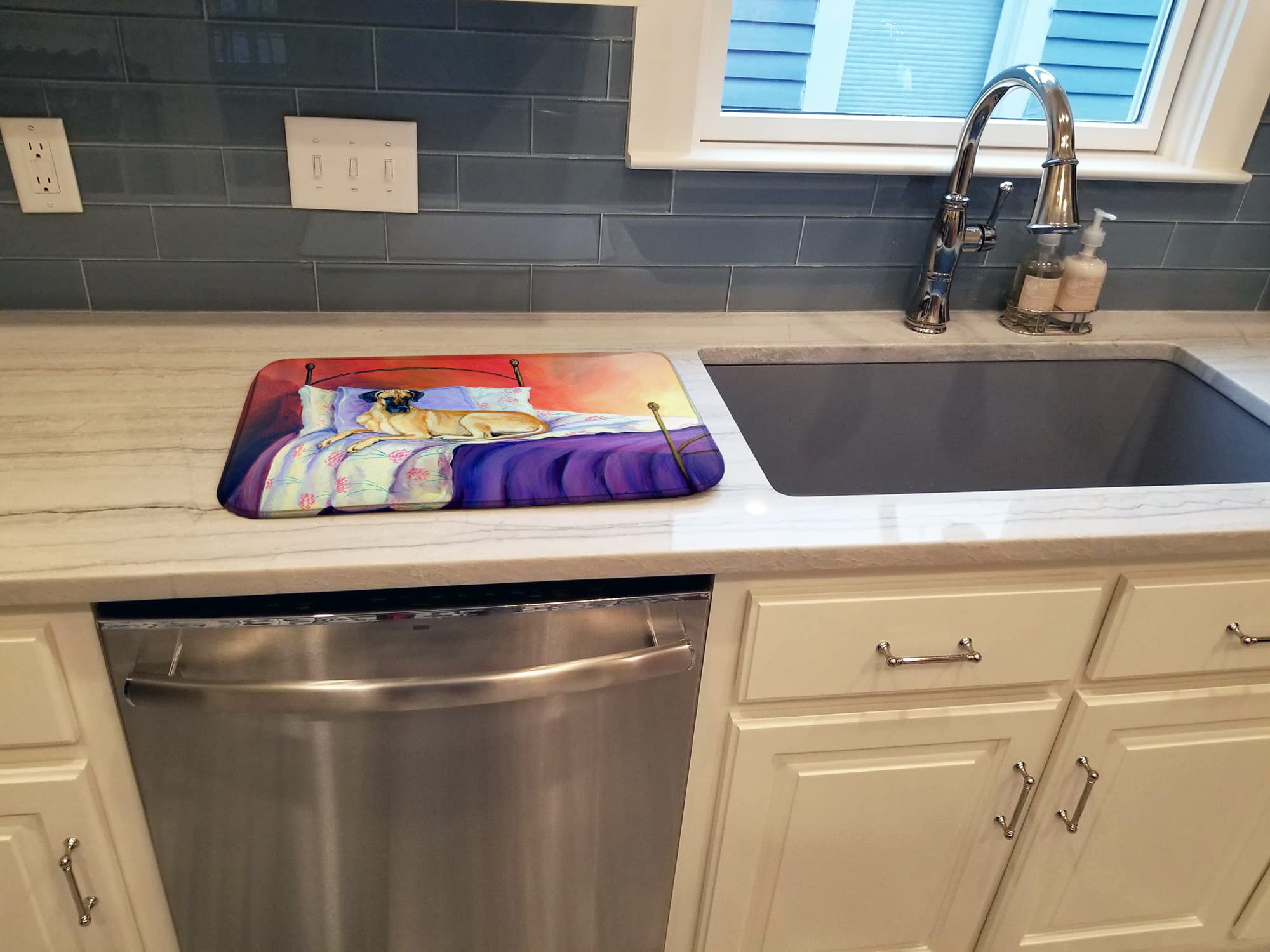 Premium Absorbent Dish Drying Mat for Kitchen Counter - 14