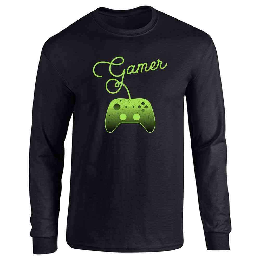 Pop Threads I'm a Gamer XB Controller Video Games Long Sleeve T-Shirt - Comfortable Gaming Apparel for Xbox Fans & Casual Wear