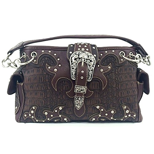Brown Buckle Handbag