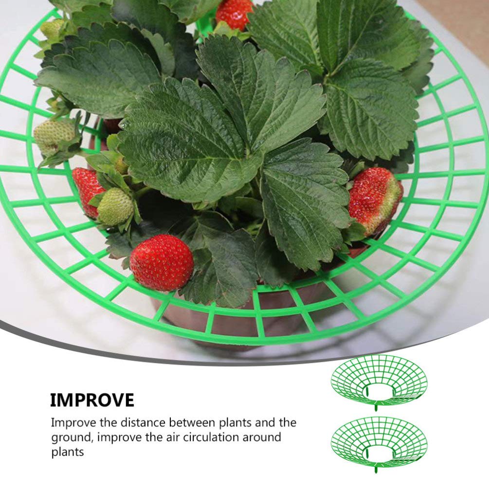 Happyyami 2-Pack Garden Strawberry Plant Supports - Sturdy Climbing Rack for Outdoor Strawberry Plants, Gardening Supplies for Vertical Growth | Perfect for Backyard Gardens, Patio Planters & Raised Beds