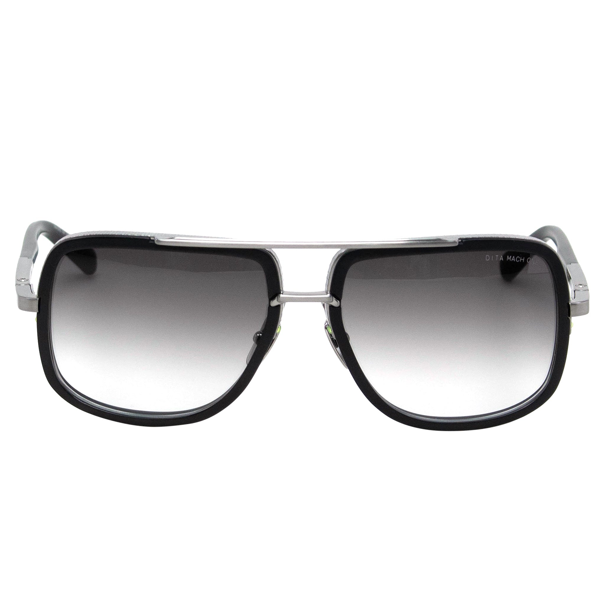 Dita DRX 2030 Mach One Black Silver Polarized Sunglasses for Men - Luxury Aviator Style with UV Protection - Perfect for Driving, Travel & Outdoor Activities