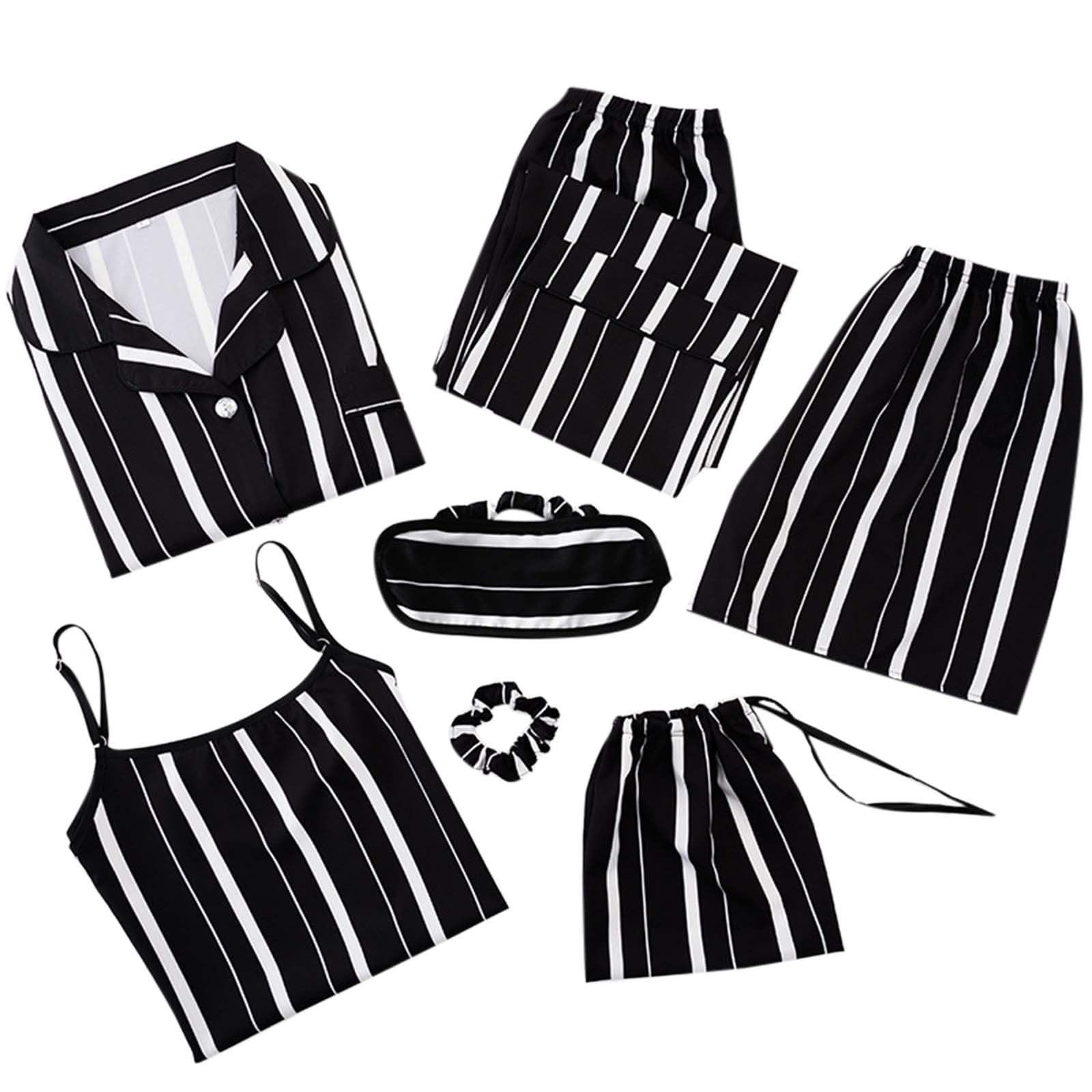 Elegant Black Funeral Outfit for Women - Comfortable Pajama Set with Lace Trim | Perfect for Memorial Services, Sleepwear & Relaxing at Home