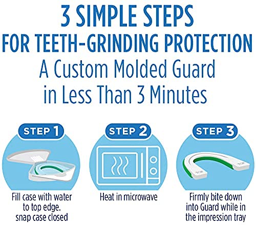 Oral-B Nighttime Dental Guard for Teeth Grinding Protection - Custom Fit in Under 3 Minutes with Scope Mint Flavor - Perfect for Bruxism Relief While Sleeping