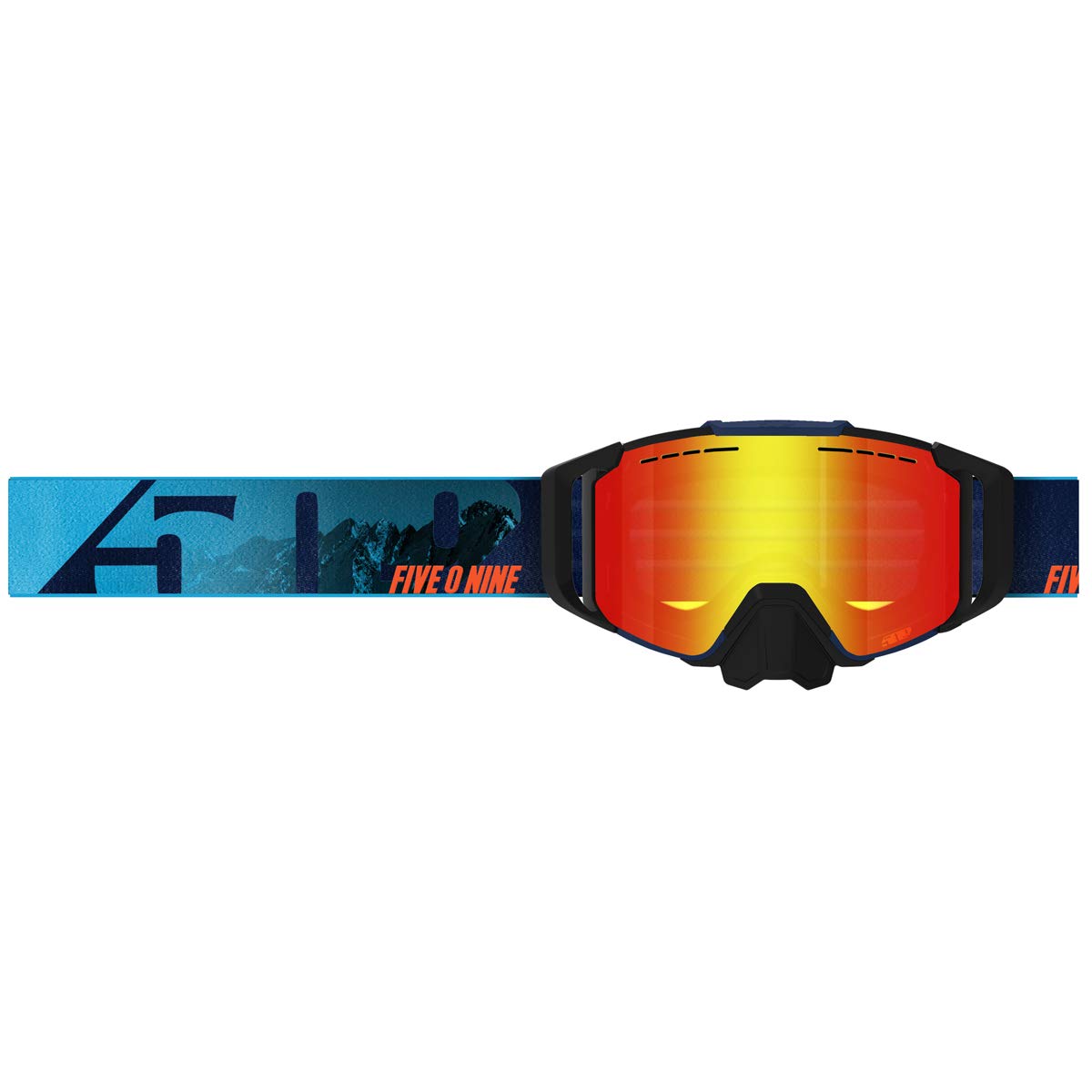 509 Sinister X6 Goggle (Cyan Navy) - Premium Snowboard & Ski Goggles for Men & Women - Anti-Fog UV Protection Lens - Perfect for Winter Sports & Outdoor Adventures