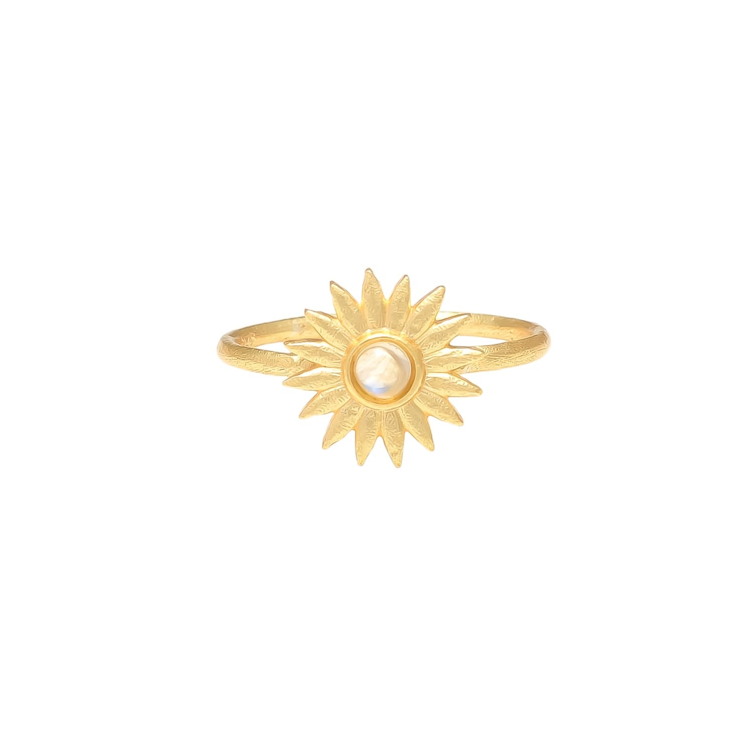Anemone's Charm Ring - Elegant Floral Jewelry for Women, Dainty Silver or Gold Band, Perfect for Gifts, Weddings, and Everyday Wear