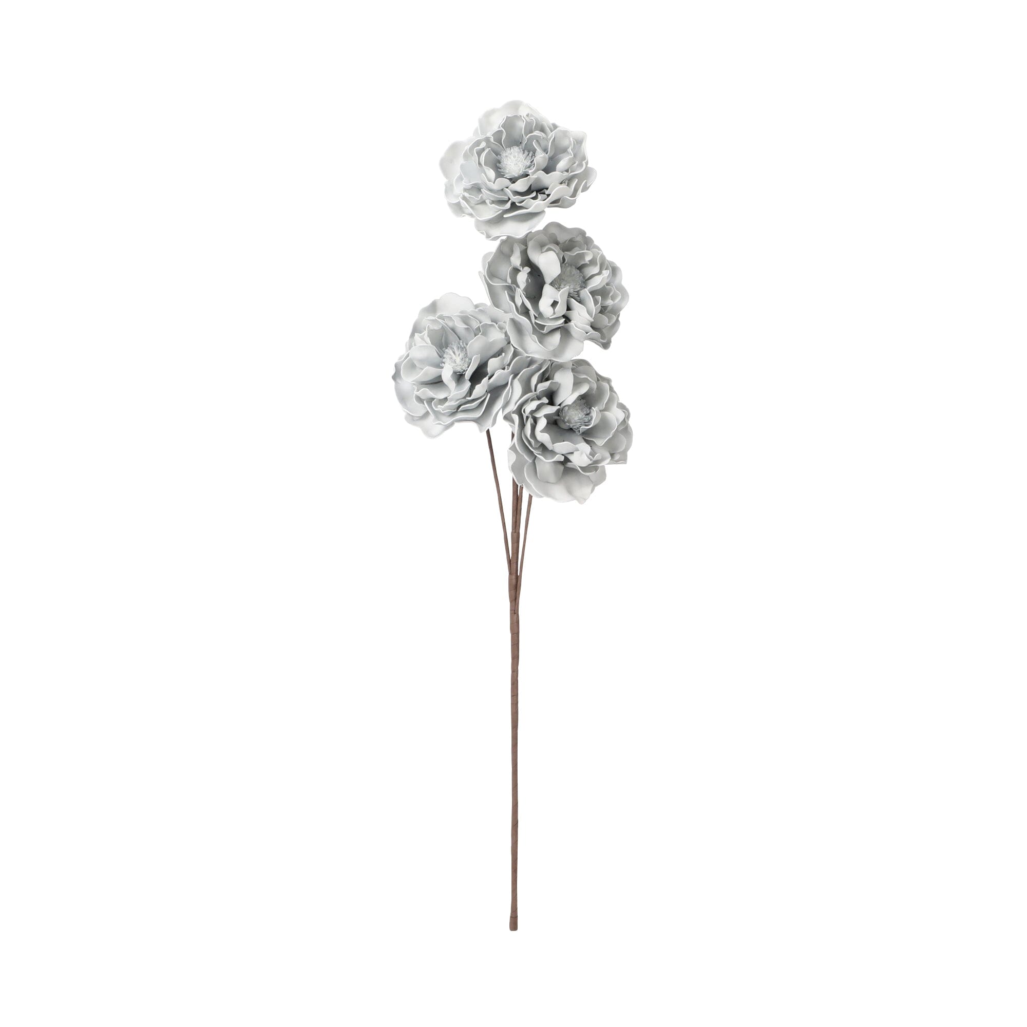 Light Blue Artificial Camellia Flower - Realistic Silk Floral Decor for Home, Wedding, Office & Event Arrangements