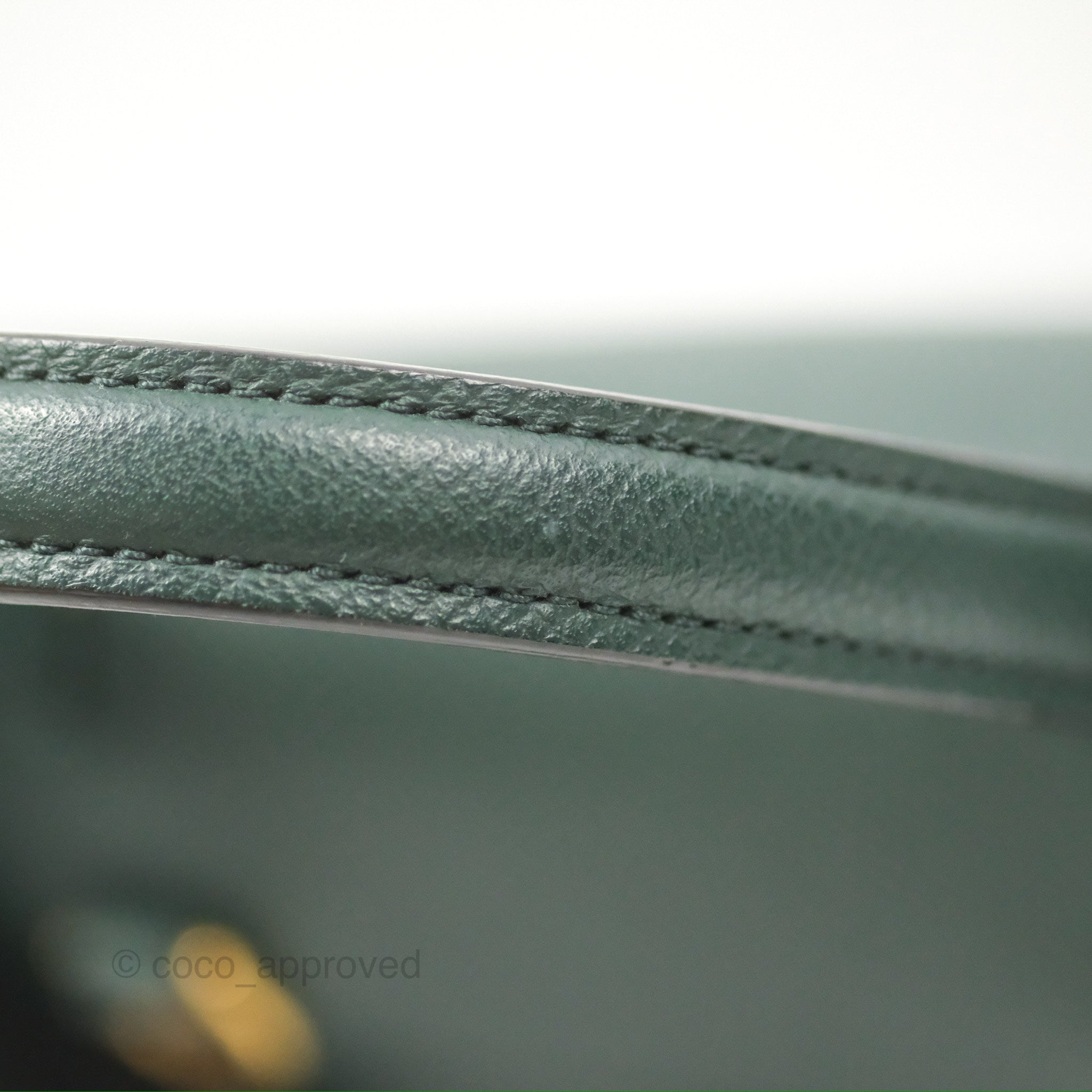 Celine Pico Belt Bag in Amazone Green Grained Calfskin with Gold Hardware - Perfect for Everyday Use, Travel & Fashion Accessories