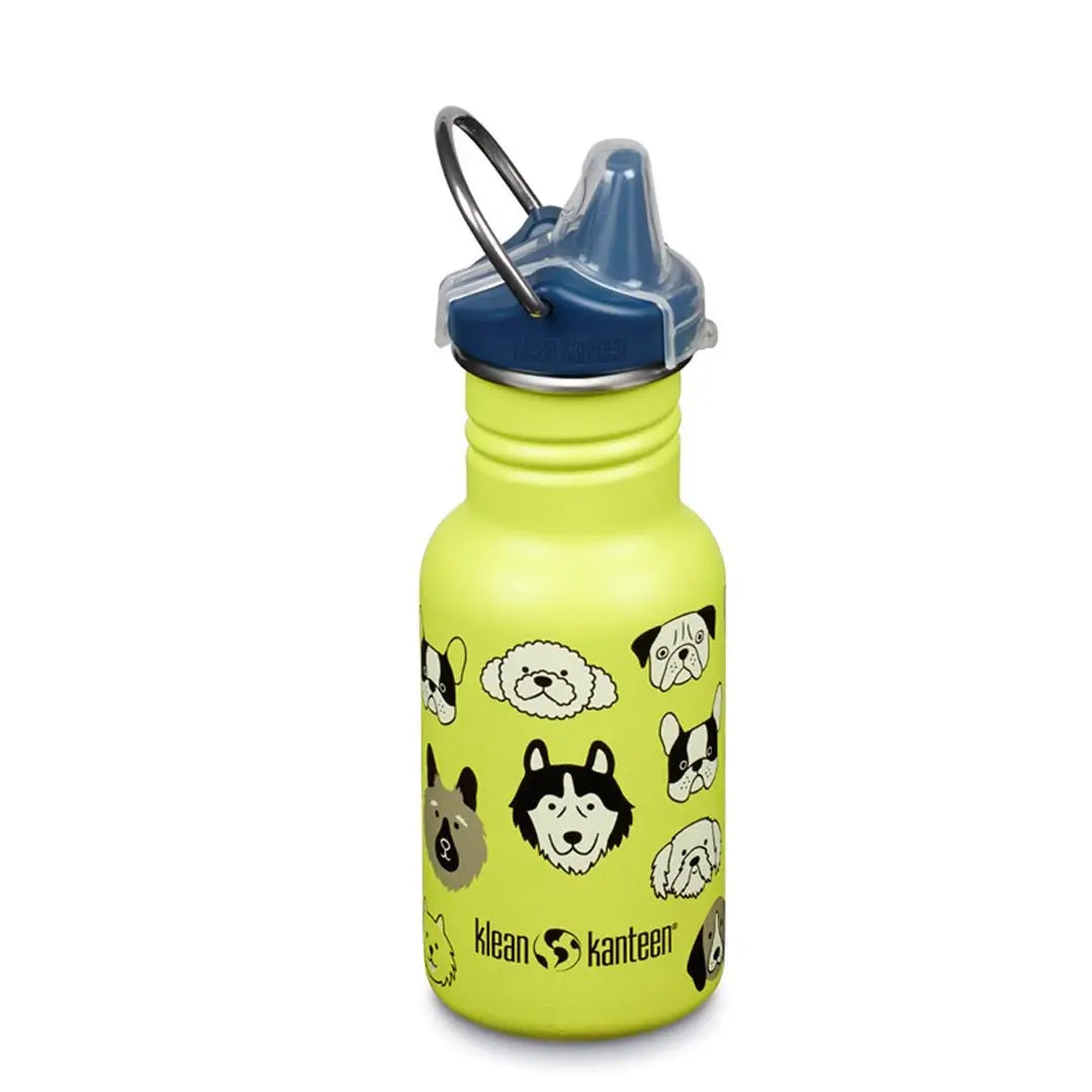 Klean Kanteen Kid Classic Stainless Steel Sippy Cup 12oz - BPA Free, Leak Proof Water Bottle for Toddlers - Perfect for School, Travel & Outdoor Activities
