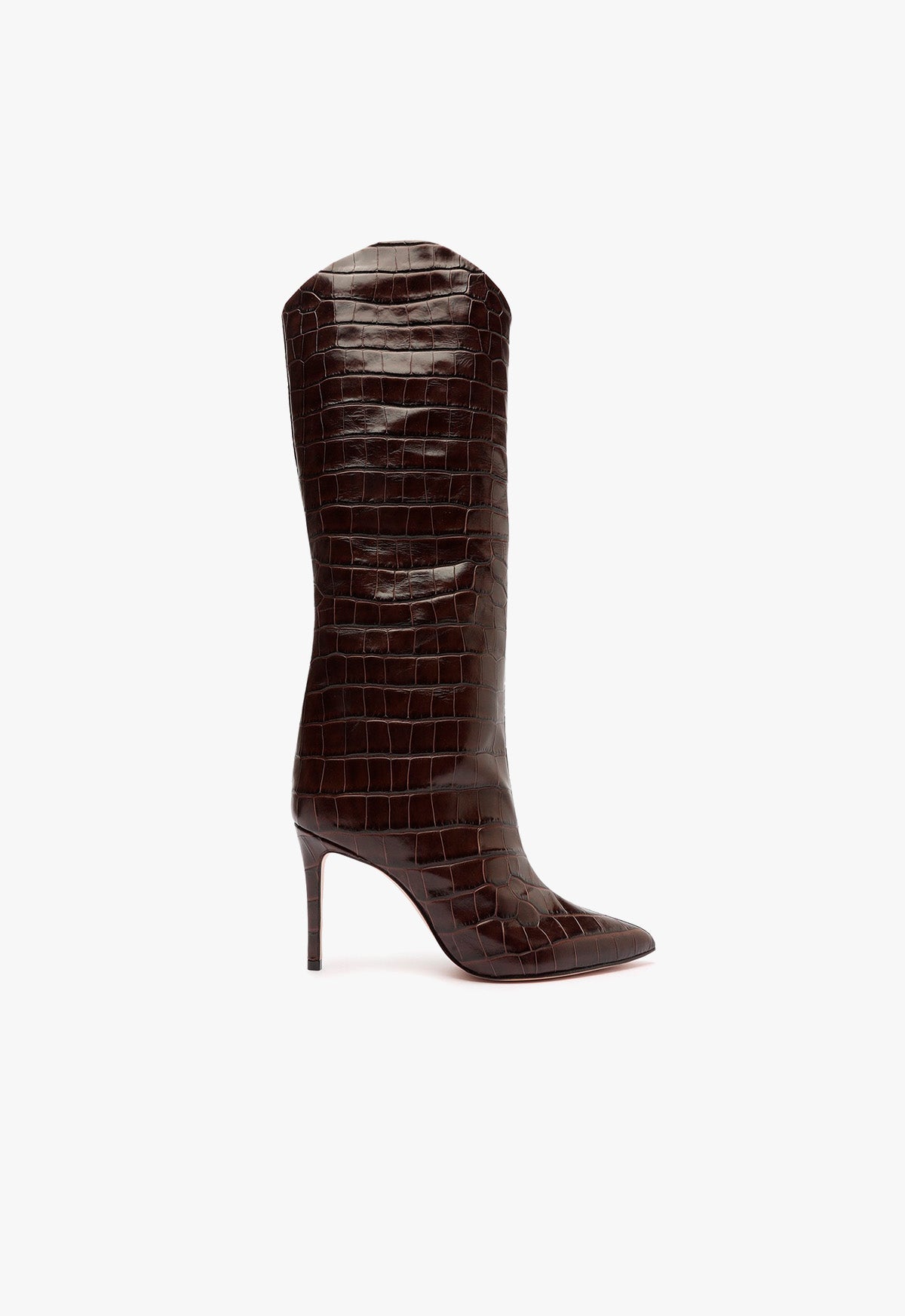 Maryana Women's Crocodile Embossed Leather Boots - Stylish Ankle Booties for Fall & Winter Fashion, Office Wear & Night Out