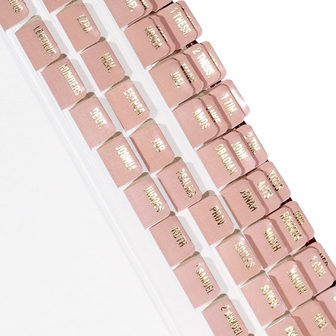 Golden Bible Tabs - Foil Indexing for Bible Journaling & Small Bibles - Christian Study Aid