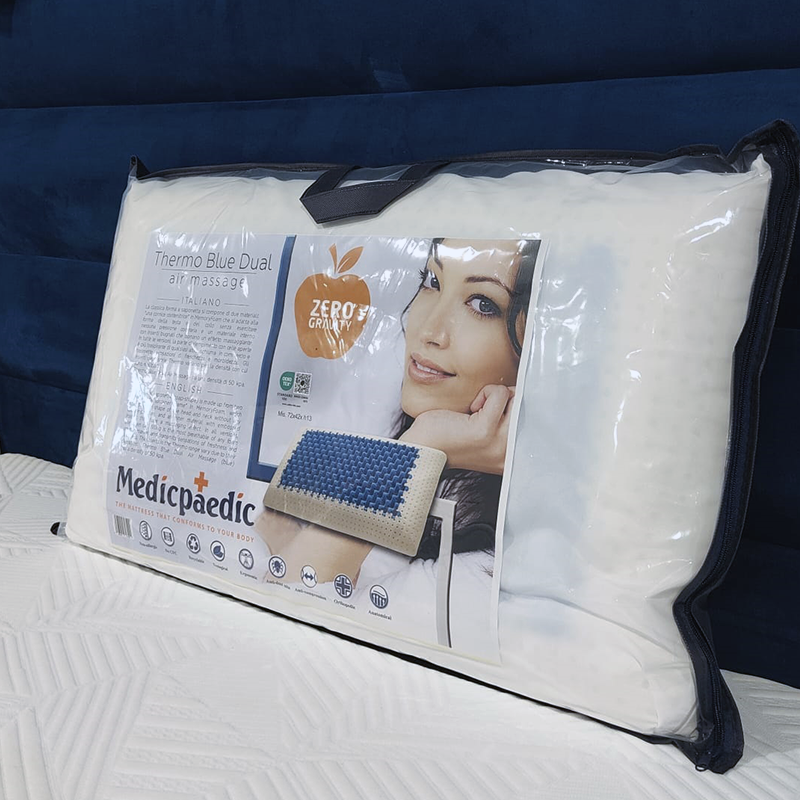 Cooling Gel Memory Foam Pillow with Dual Temperature Control - Orthopedic Support for Neck & Shoulder Pain Relief - Perfect for Hot Sleepers, Back & Side Sleepers