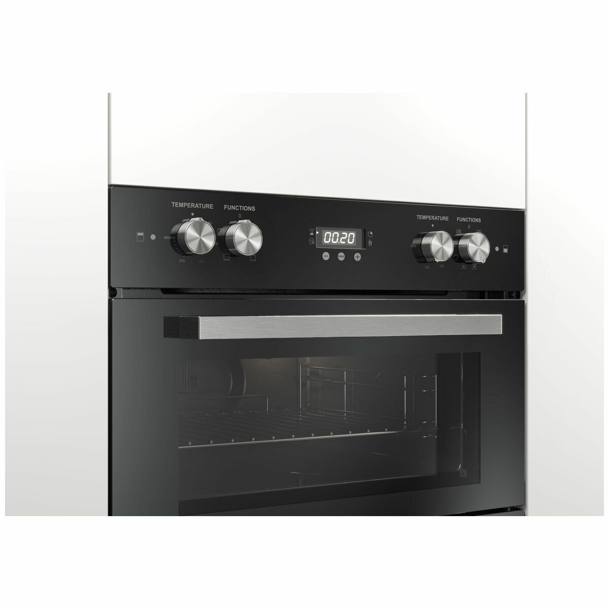 Haier 60cm Double Oven HWO60B7EX2 - Built-in Electric Oven with Convection Cooking for Baking, Roasting & Entertaining | Perfect for Kitchens, Restaurants & Home Chefs