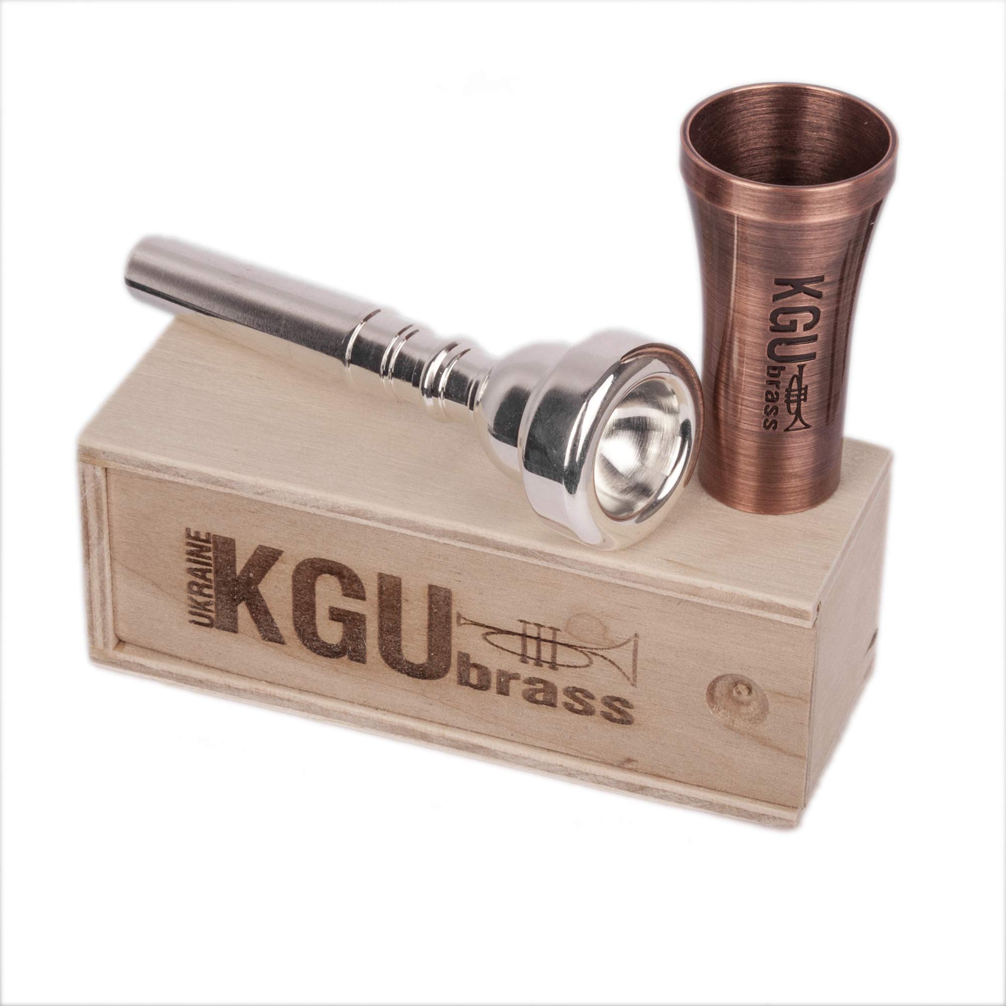 Custom Made KGU Brass Trumpet Mouthpiece Booster - Antique Copper Lacquer Finish | Professional Trumpet Accessory for Jazz, Classical & Marching Band Performances
