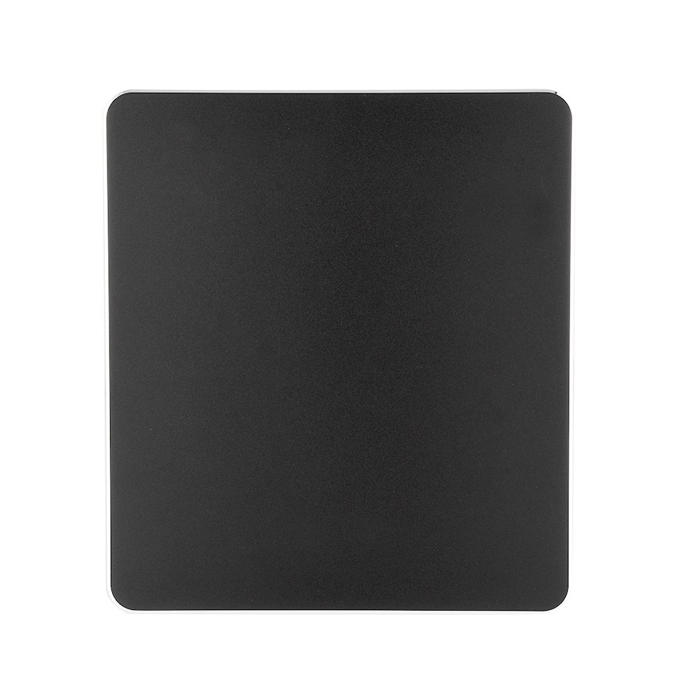 Cuifati Resin Coated Aluminum Alloy Gaming Mouse Pad - Non-Slip Rubber Base, Double-Sided Precision Control, Anti-Slip Surface for PC & Laptop - Perfect for Gaming, Office & Graphic Design (Black/Silver)