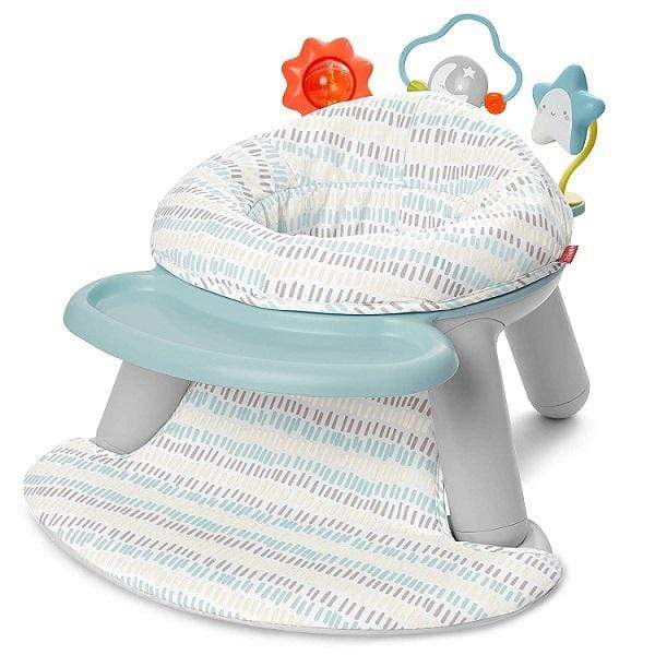 Skip Hop 2-in-1 Activity Floor Seat for Babies | Convertible Play & Feeding Chair | Perfect for Tummy Time, Playtime & Mealtime at Home or Daycare