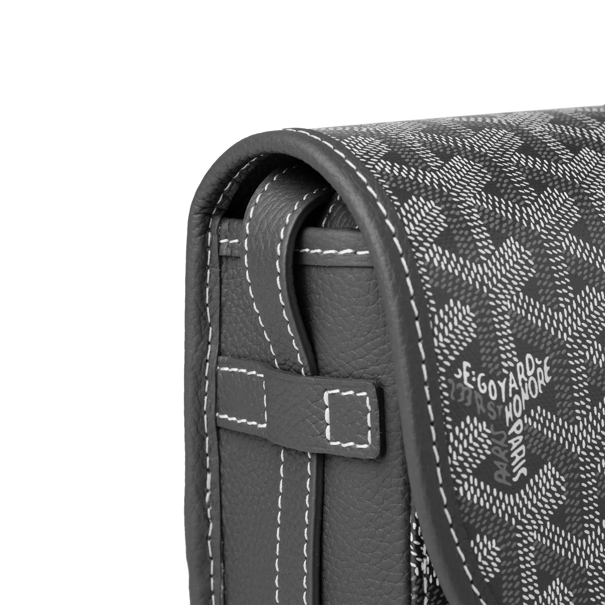 Goyard Goyardine Belvedere II Grey PM Messenger Bag - Luxury Crossbody Shoulder Bag for Women & Men - Perfect for Travel, Work & Everyday Use