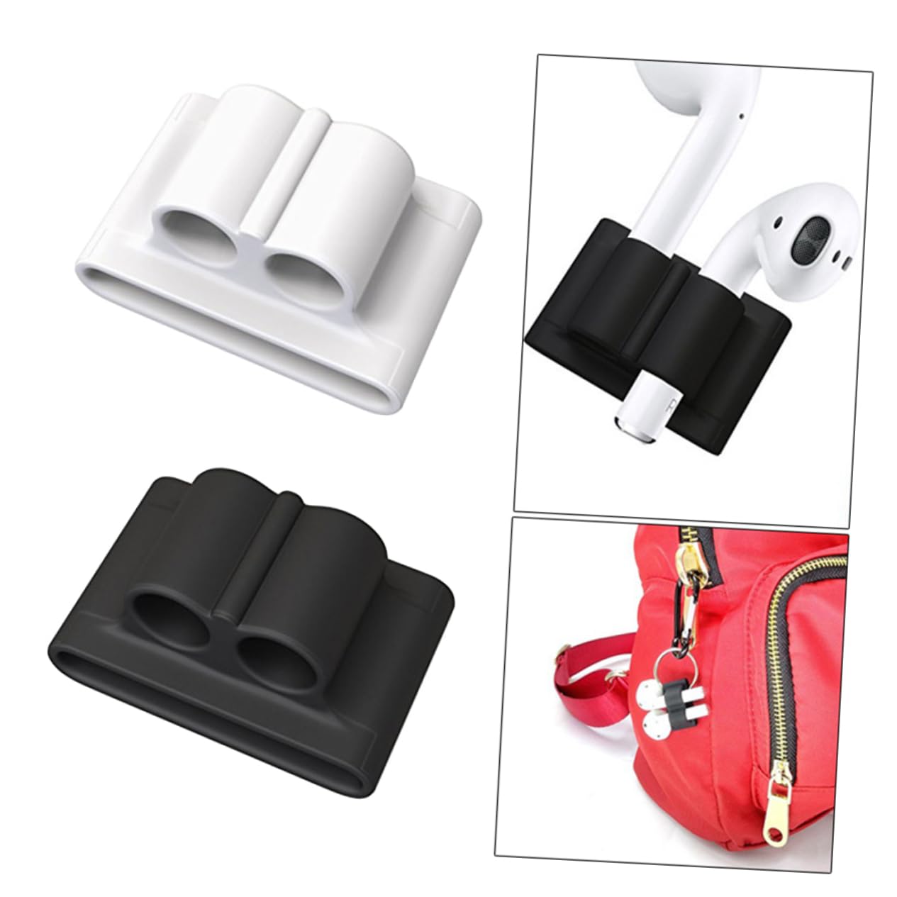 BestonZON Durable Silicone Headphone Case Holder - Universal Headset Stand for AirPods, Beats & Wireless Earbuds - Perfect for Desk, Office & Travel Organization
