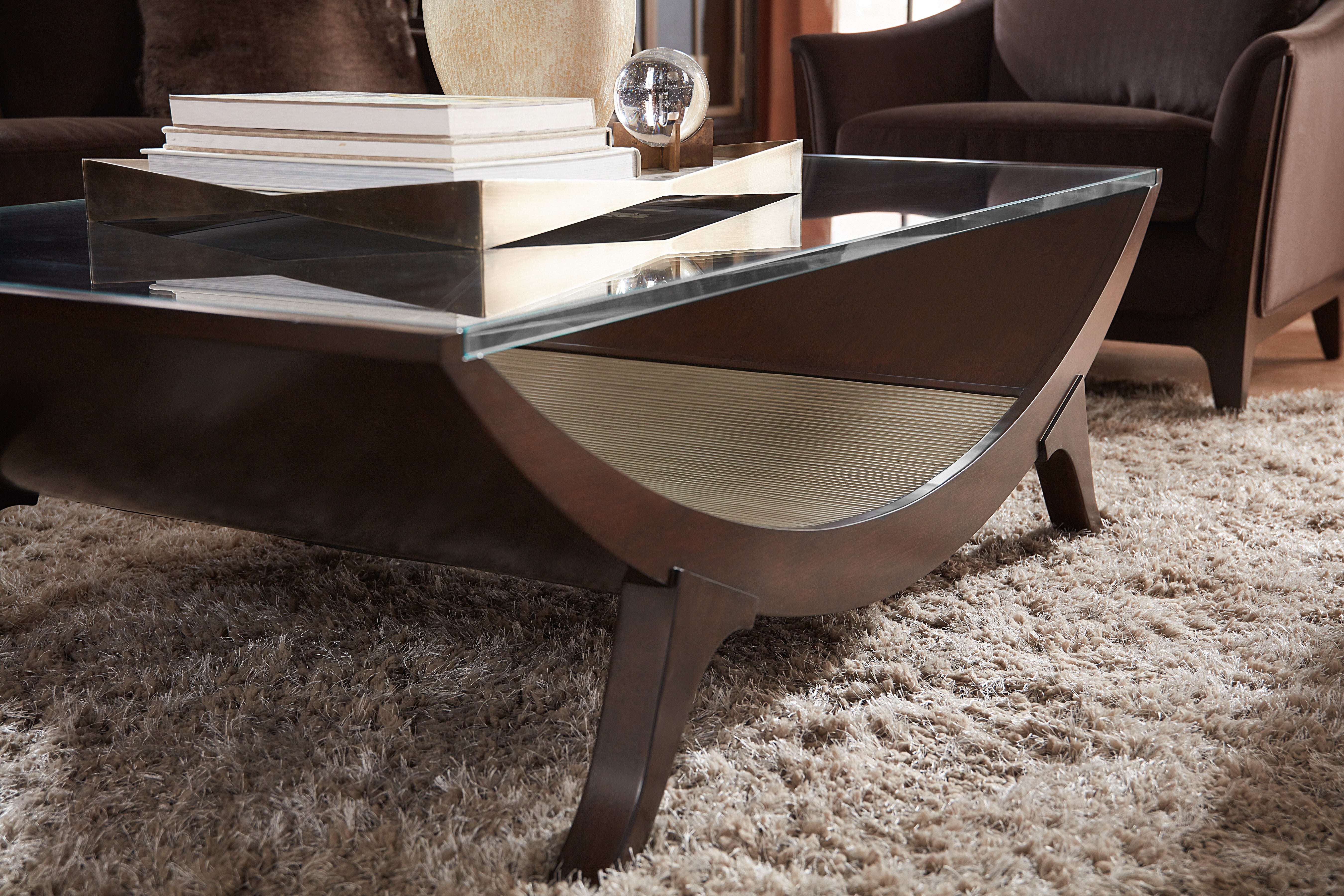 Bella Donna Modern Rectangle Cocktail Table - Stylish Coffee Table for Living Room, Lounge & Office - Perfect for Entertaining & Home Decor