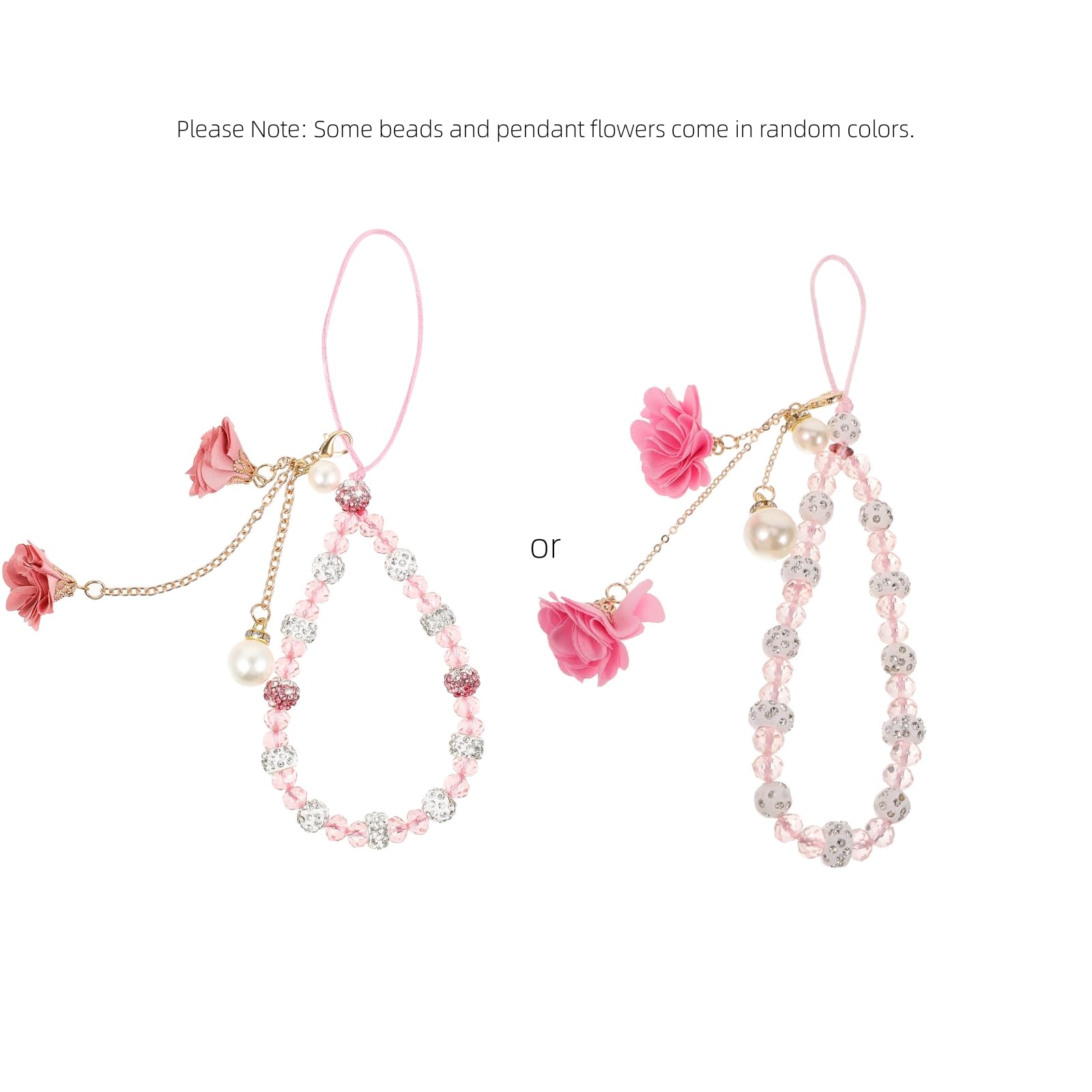 Crystal Flower Phone Strap - Non-Slip Lanyard for Phones & Decor