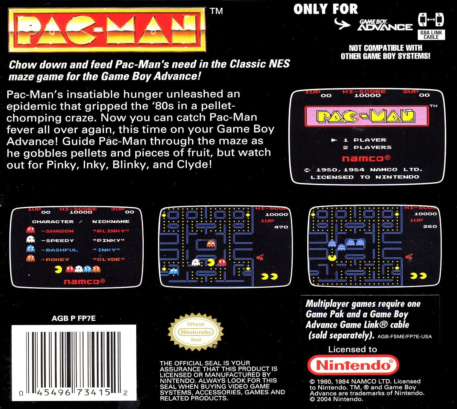 Pac-Man Classic NES Series Game - Retro Arcade Video Game for Nintendo Entertainment System | Perfect for Nostalgic Gaming & 80s Themed Parties