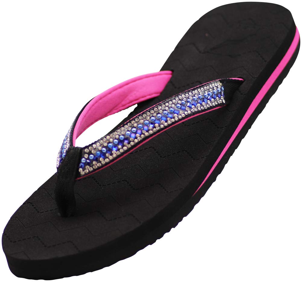 NORTY Women's Casual Flip Flop Thong Sandals - Comfortable Beach, Pool & Everyday Wear - Lightweight Summer Slides for Walking, Travel & Lounging