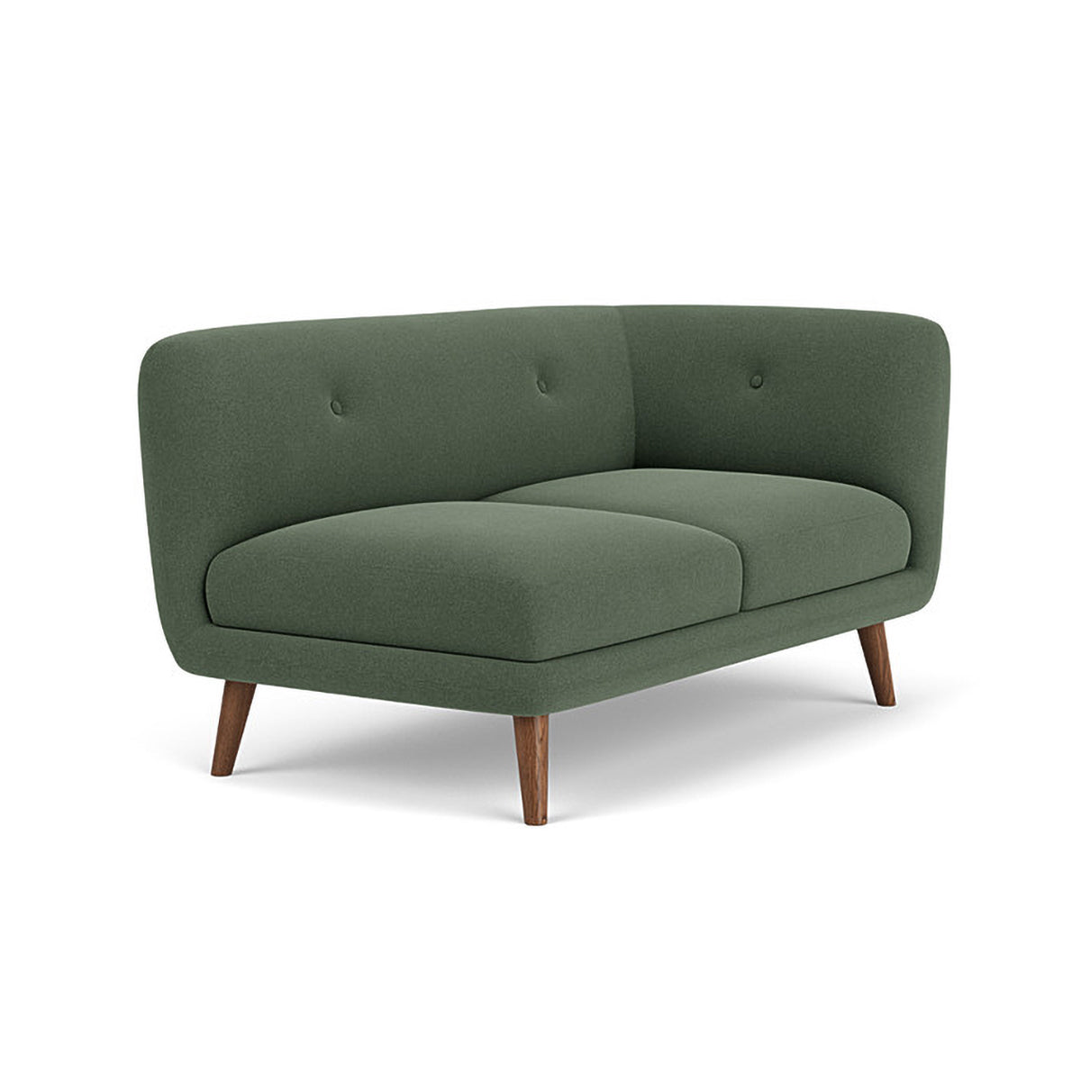 Alfred Fabric Right 2 Seater Modular Sofa - Modern Sectional Couch for Living Room, Lounge & Small Spaces | Comfortable & Stylish Home Furniture