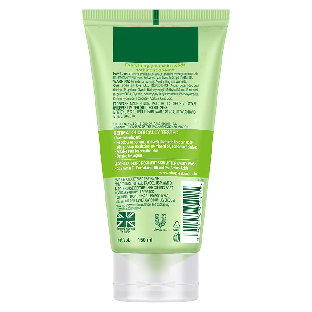 Gentle Refreshing Facial Wash Gel for Sensitive Skin - 5 oz (150ml) | Hydrating & Soothing Daily Cleanser for Men & Women | Perfect for Morning & Night Skincare Routine
