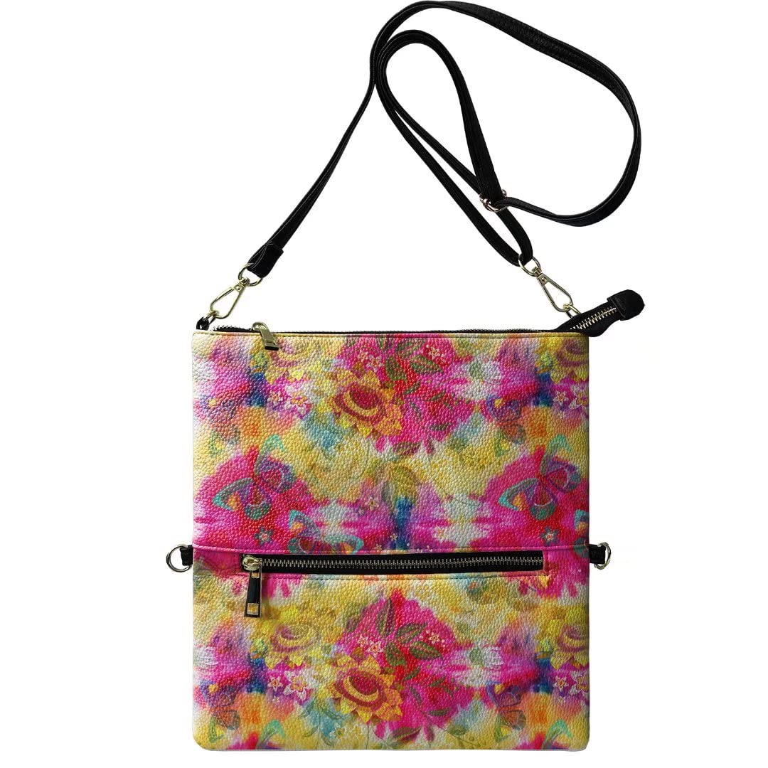 Premium PU Leather Messenger Bag for Women & Men - Crossbody Phone Bag, Foldable Shoulder Handbag for Work, Travel & Daily Use