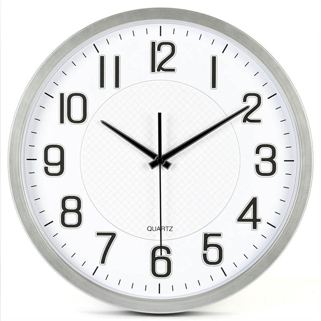 Silent Wall Clock - Modern Electric Quartz Clock with Seconds Display for Living Room & Bedroom | Home Office Decor | Stylish Timepiece (Color: C)