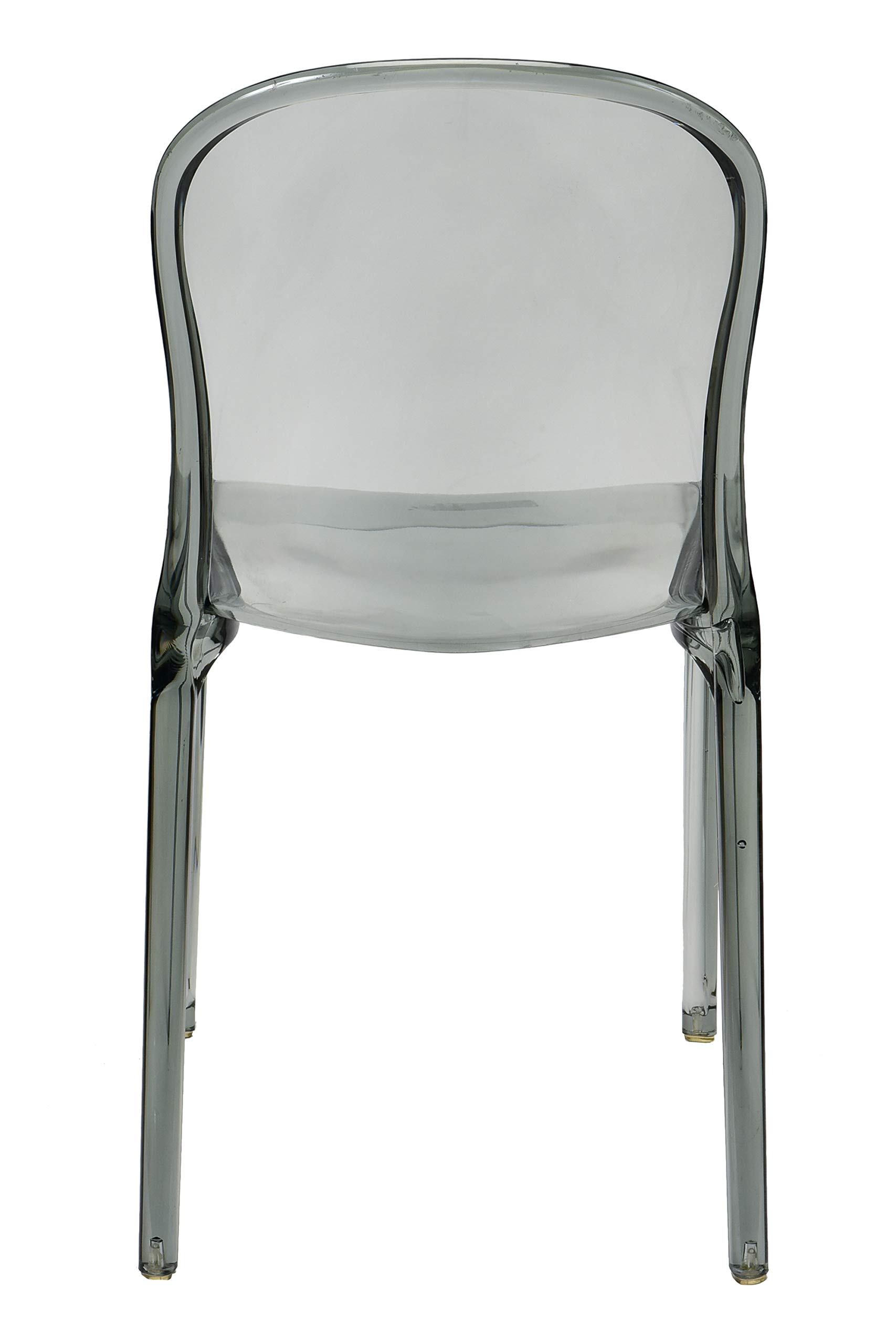 Smoke Grey Polycarbonate Genoa Chairs for Commercial Seating - Outdoor Cafes & Restaurants