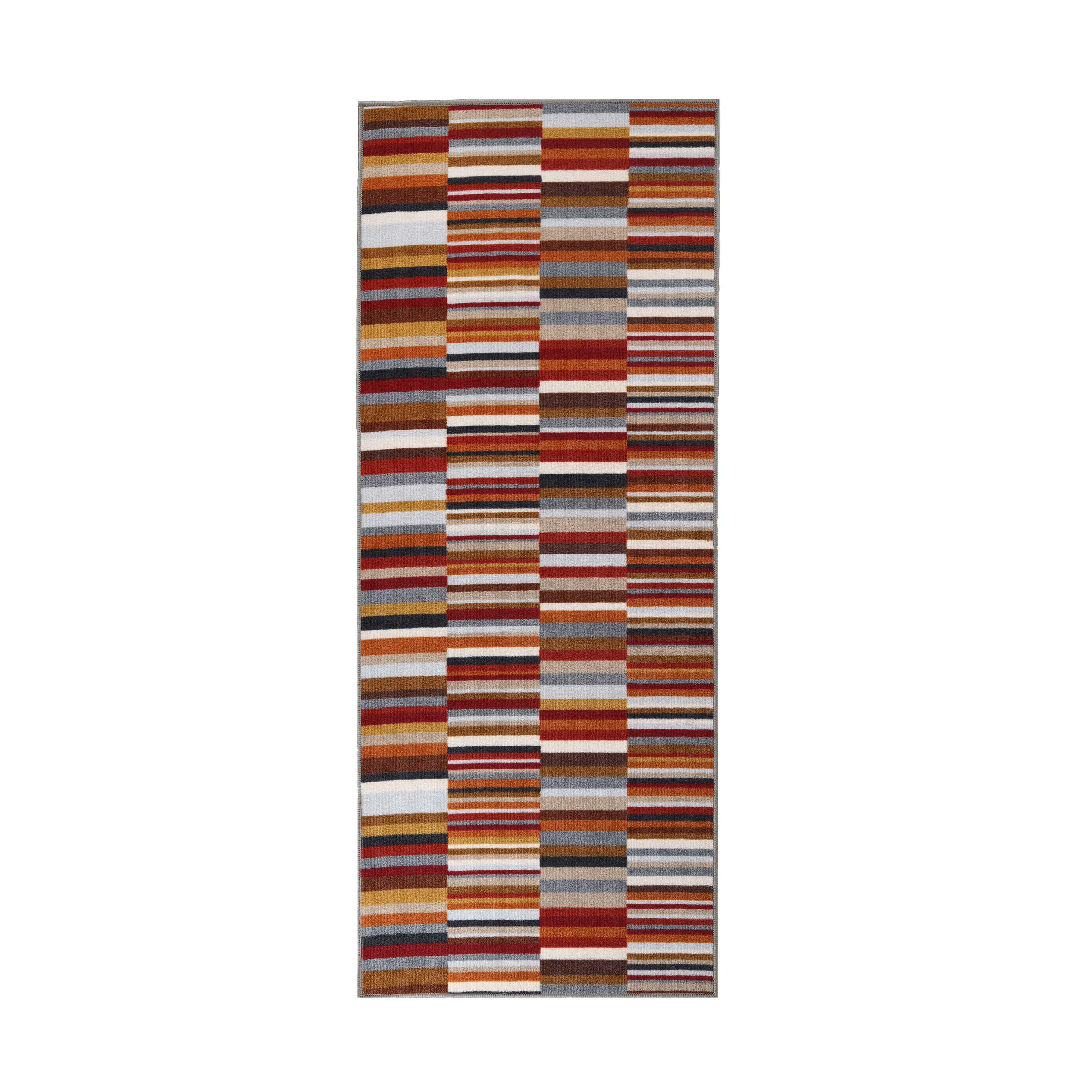 Arden Modern Striped Non-Slip Area Rug - Indoor/Outdoor Use for Living Room, Patio, Bedroom & Entryway | Water-Resistant & Durable Floor Mat