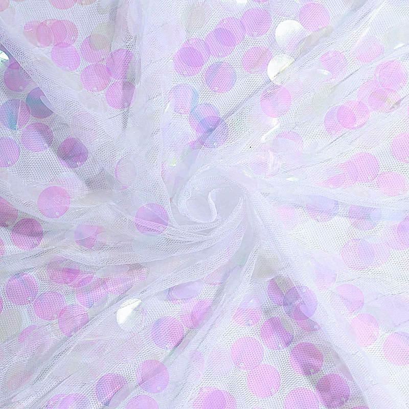 90x156 Inch Large Payette Sequin Rectangular Tablecloth - Elegant Glitter Table Cover for Wedding, Party, and Holiday Decorations