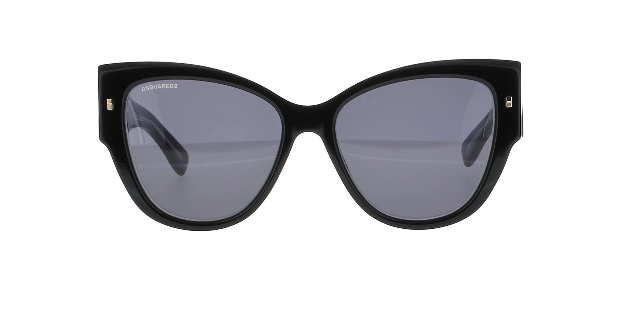 Dsquared2 Black Cat Eye Sunglasses for Women - Stylish UV Protection Shades for Outdoor, Beach, and Fashion Accessories