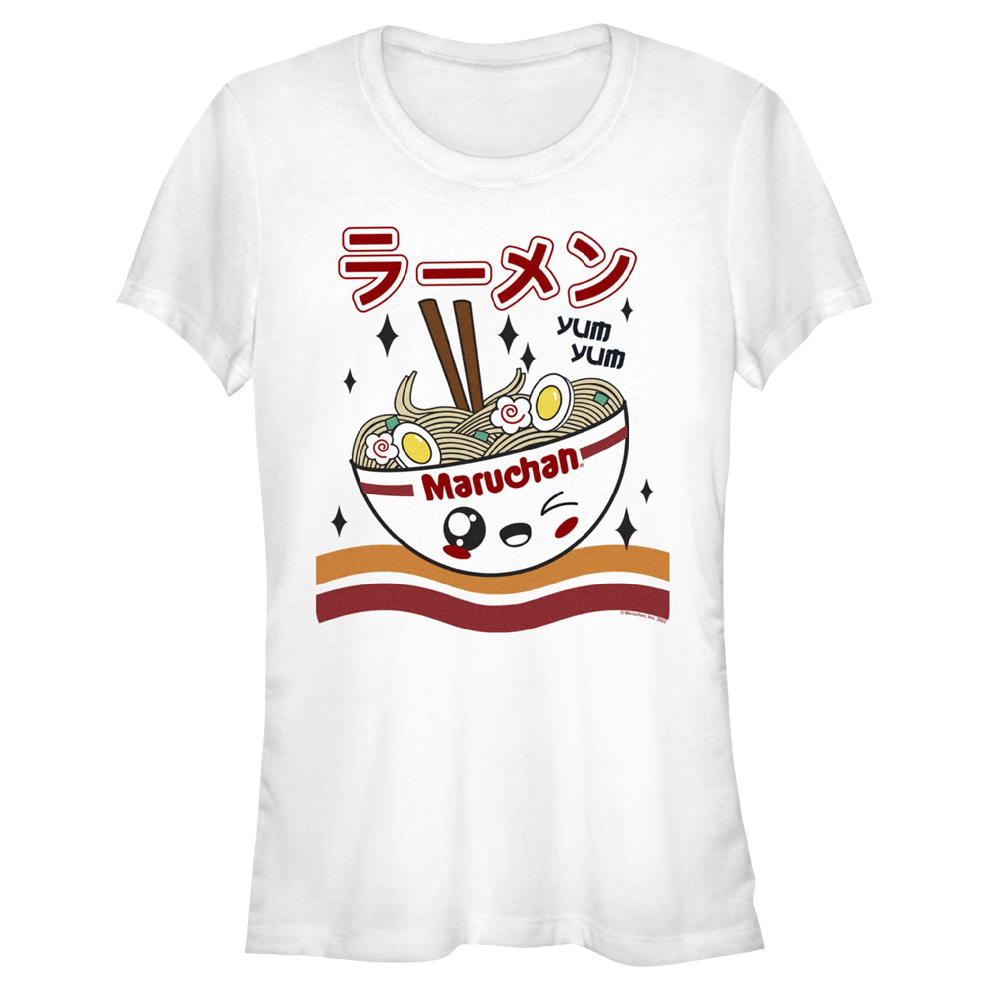 Junior's Maruchan Egg Drop Ramen T-Shirt - Funny Japanese Instant Noodle Graphic Tee for Anime & Ramen Lovers - Perfect Gift for Foodies & Casual Wear