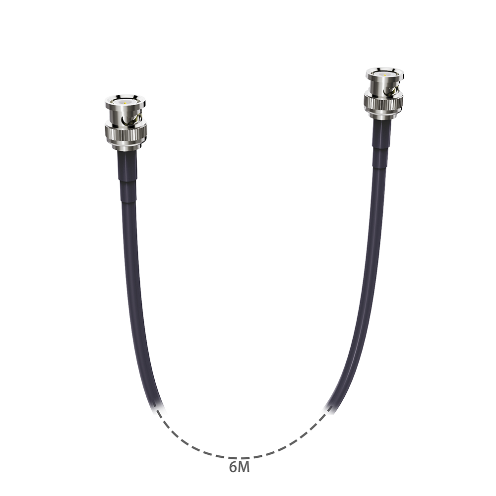 High-Quality 5m BNC to BNC Cable - Premium Coaxial Video/Audio Connector for CCTV, Surveillance, and Broadcast Equipment - Perfect for Home Security and Professional Studio Setups