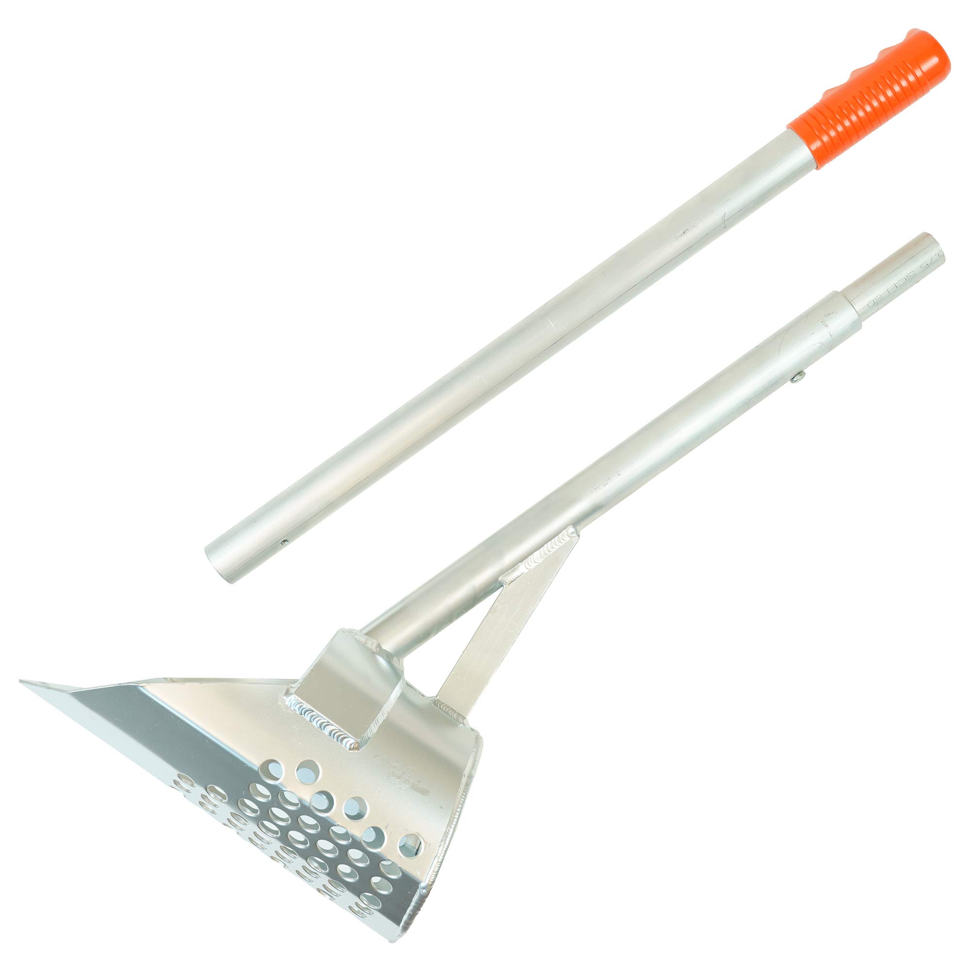 RTG Aluminum Travel Sand Scoop - Lightweight Beach Metal Detecting Tool with Ergonomic Handle for Treasure Hunting, Gold Prospecting & Outdoor Adventures (Perfect for Beachcombing, Park Searches & Family Treasure Hunts)