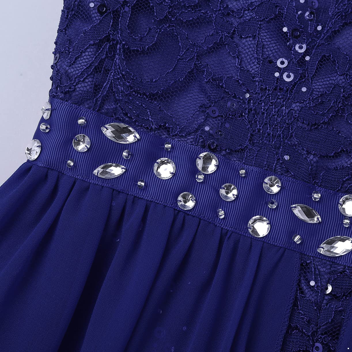 JEATHA Girls Flower Girl Dress - Princess Sleeveless Rhinestone Ball Gown for Weddings, Birthday Parties & Special Occasions | Sparkly Maxi Skirt for Flower Girls, Pageants & Formal Events