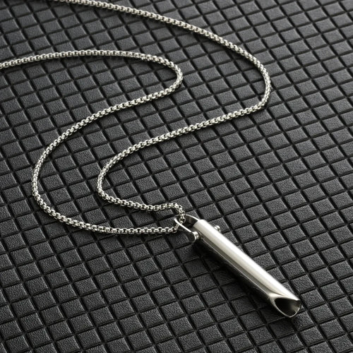 Stainless Steel Anxiety Relief Breathing Necklace for Women - Calming Stress & Anxiety Jewelry - Perfect for Meditation, Yoga, and Daily Wear
