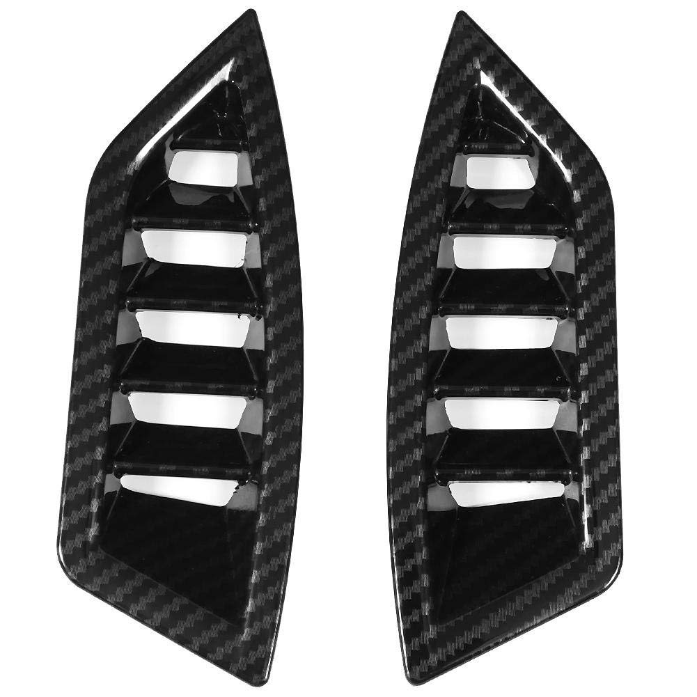 Carbon Fiber Grain ABS Air Vent Frame Cover Trim - 2 Pcs Set for Subaru Forester SK 2019 | Car Central Control Air Outlet Decoration | Perfect for Interior Upgrade & Customization