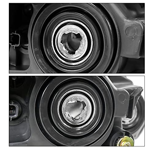 2013-2015 Nissan Altima Sedan 4DR Projector Headlights - Black Housing with 6