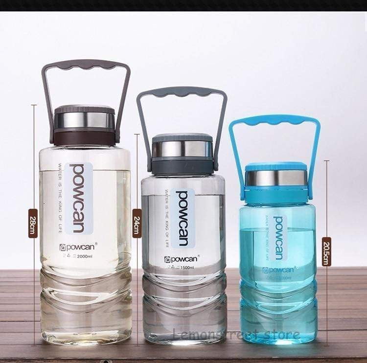POWCAN Large Capacity Water Bottle 1000ML 1500ML 2000ML - BPA Free, Leak Proof, Insulated Stainless Steel Sports Bottle for Gym, Hiking, Camping & Outdoor Activities