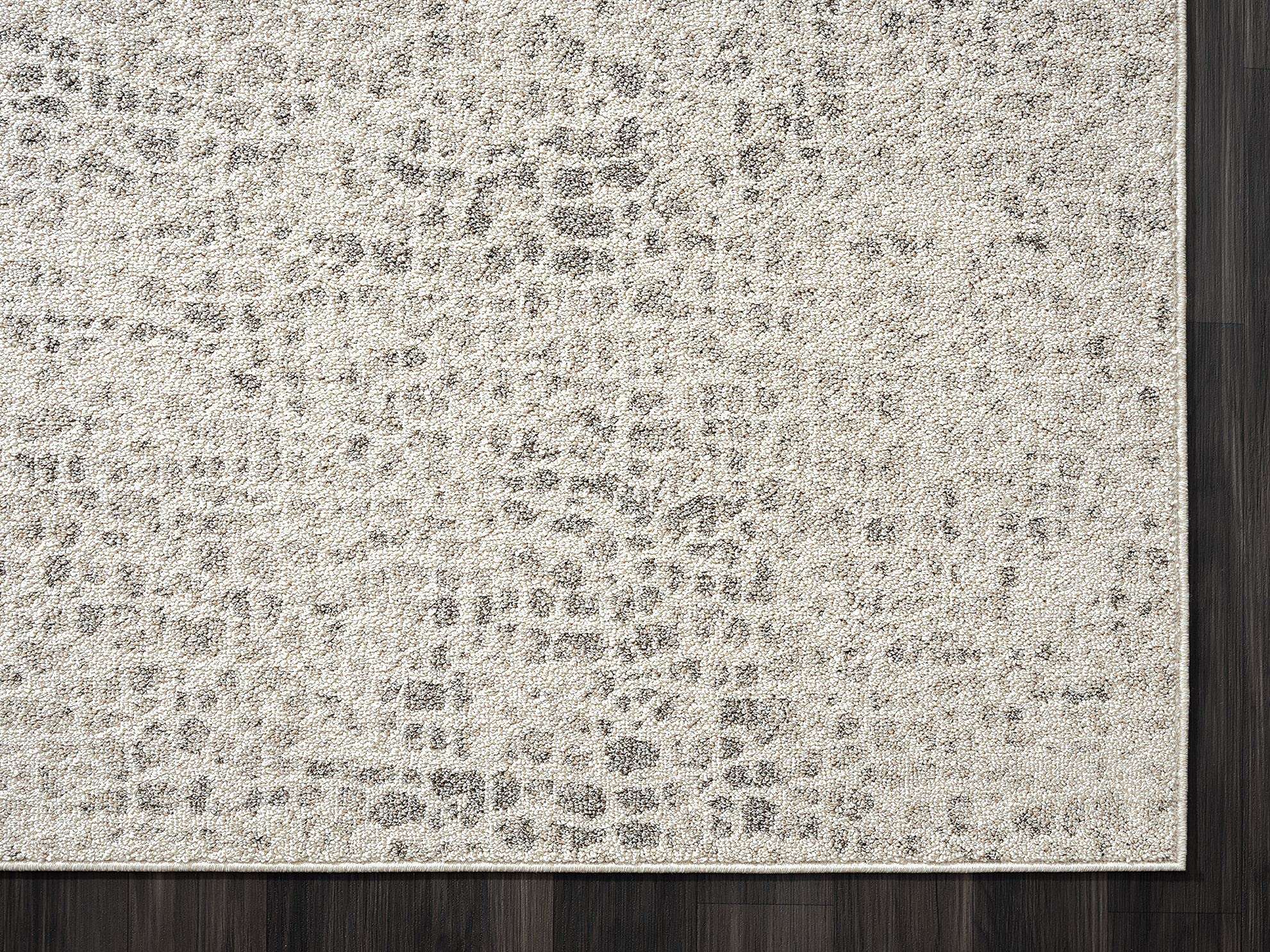 Abani 6x9 Farmhouse Area Rug - Stain & Shed Resistant Large Rectangle Rug for Living Room & Dining Room, Brown Beige Small Pebbles Design - Perfect for Farmhouse Decor, Cozy Home & High Traffic Areas