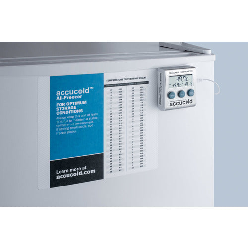 Accucold FS24LPLUS2 Compact All Freezer - 2.4 Cu.Ft Energy Efficient Upright Freezer for Home, Garage, or Basement - Perfect for Storing Frozen Foods, Ice Cream, and Meal Prep